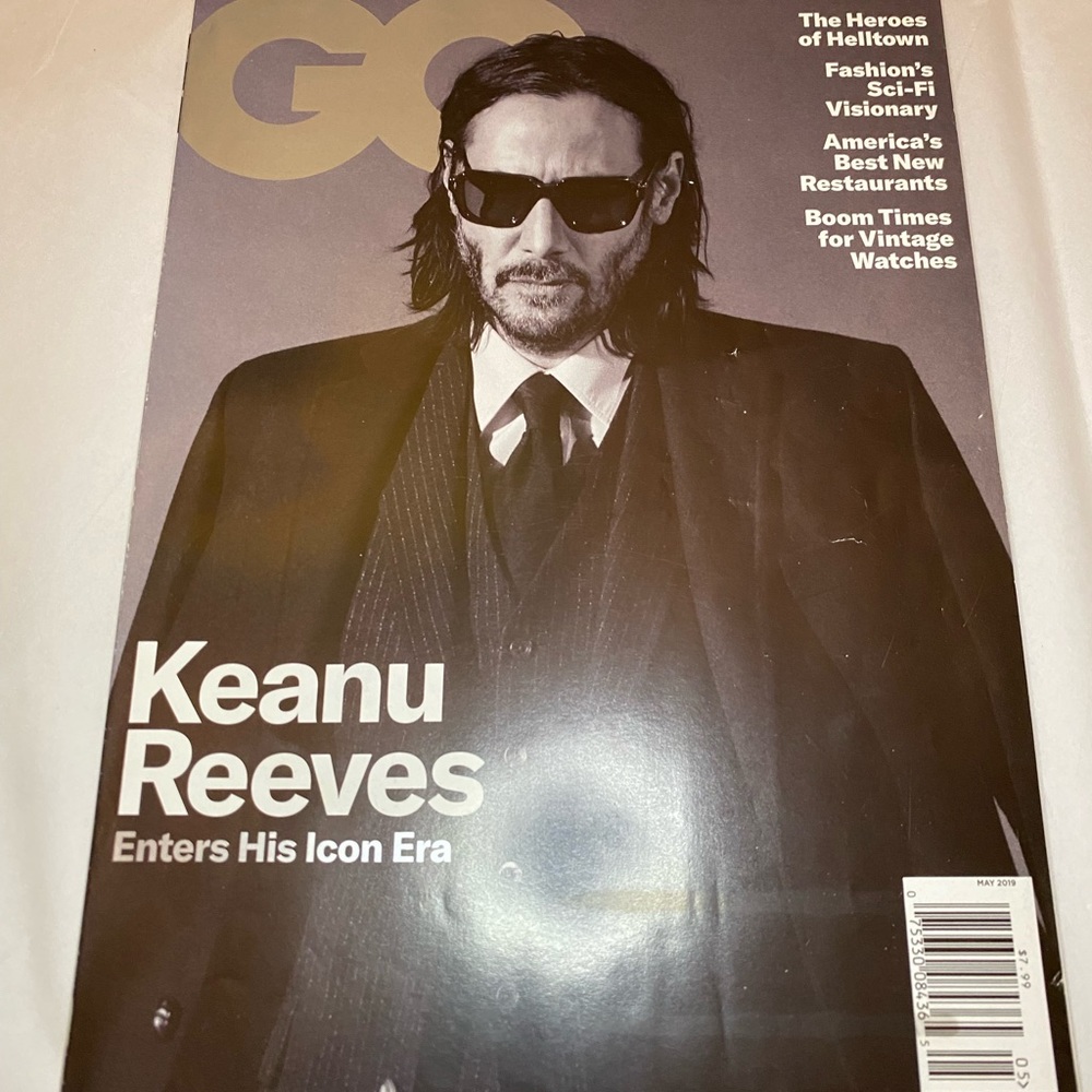 Keanu Reeves GQ Magazine May 2019